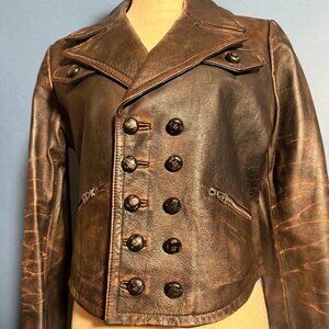 Ralph Lauren Short Cropped Leather Jacket